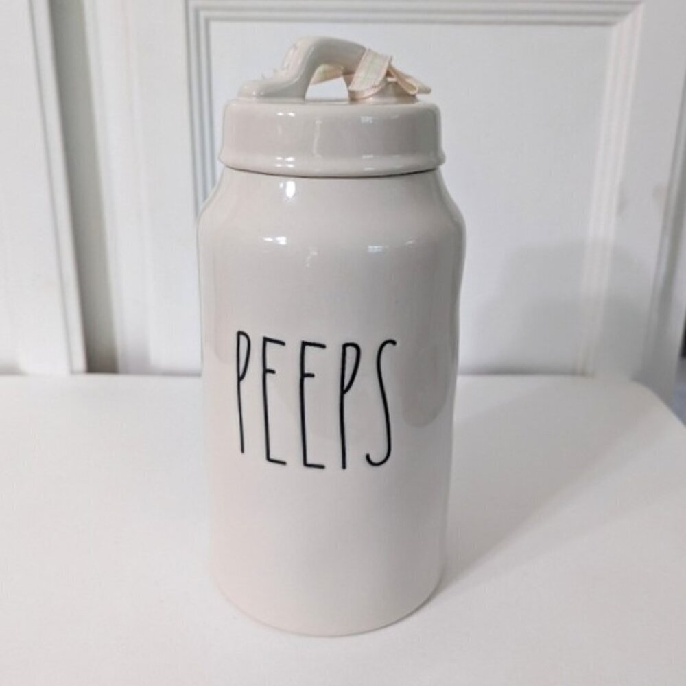 Rae Dunn 'PEEPS' Ceramic Canister